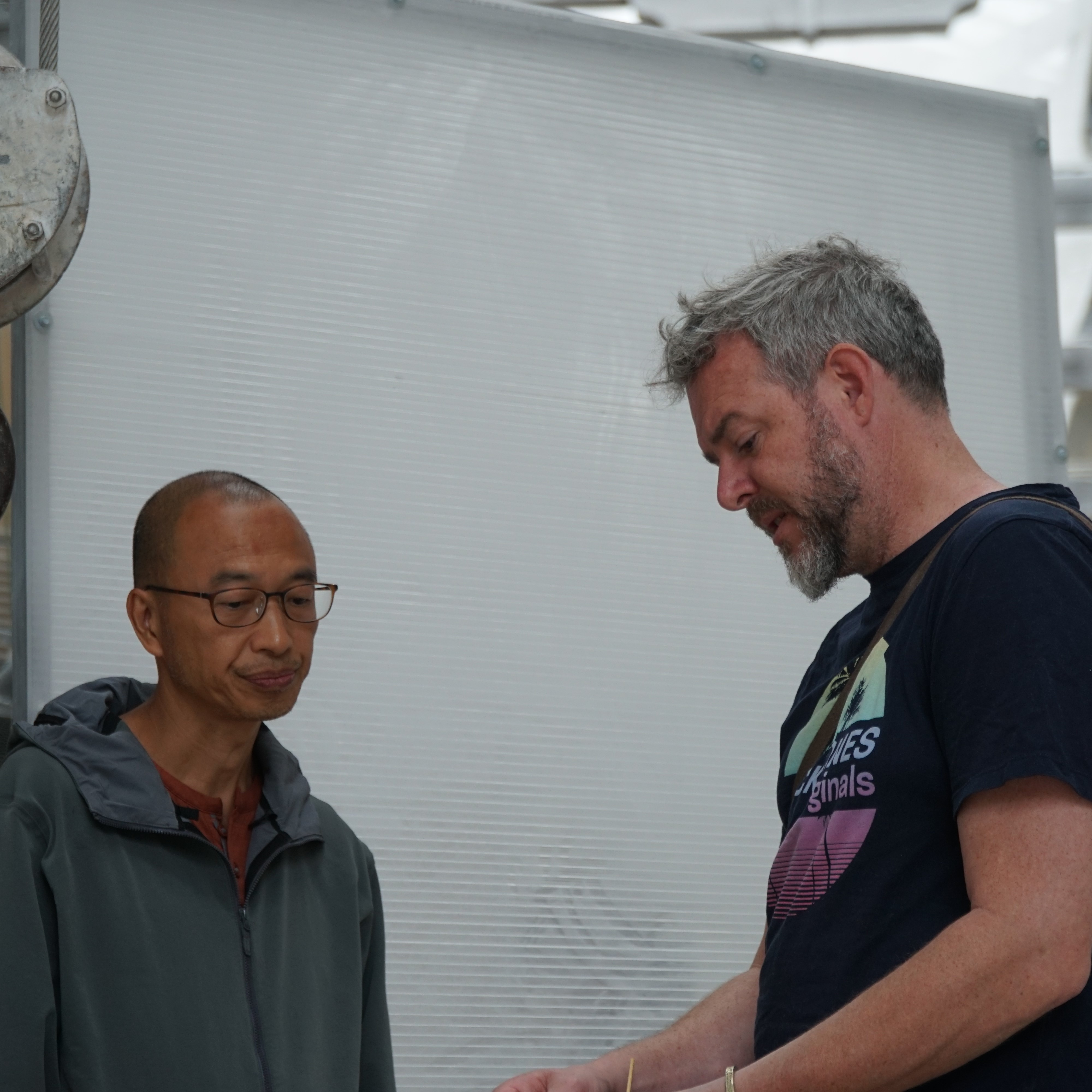Jacob Cartwright and Yuen Leung Ho working together